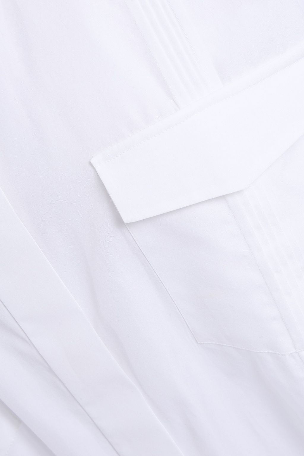 VALENTINO GARAVANI Pintucked cotton-poplin shirt