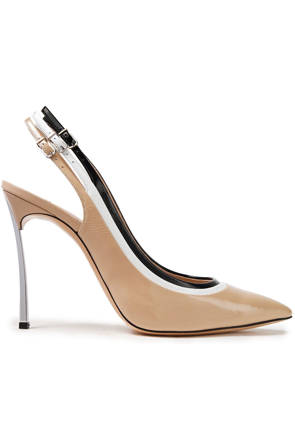 color block slingback heels