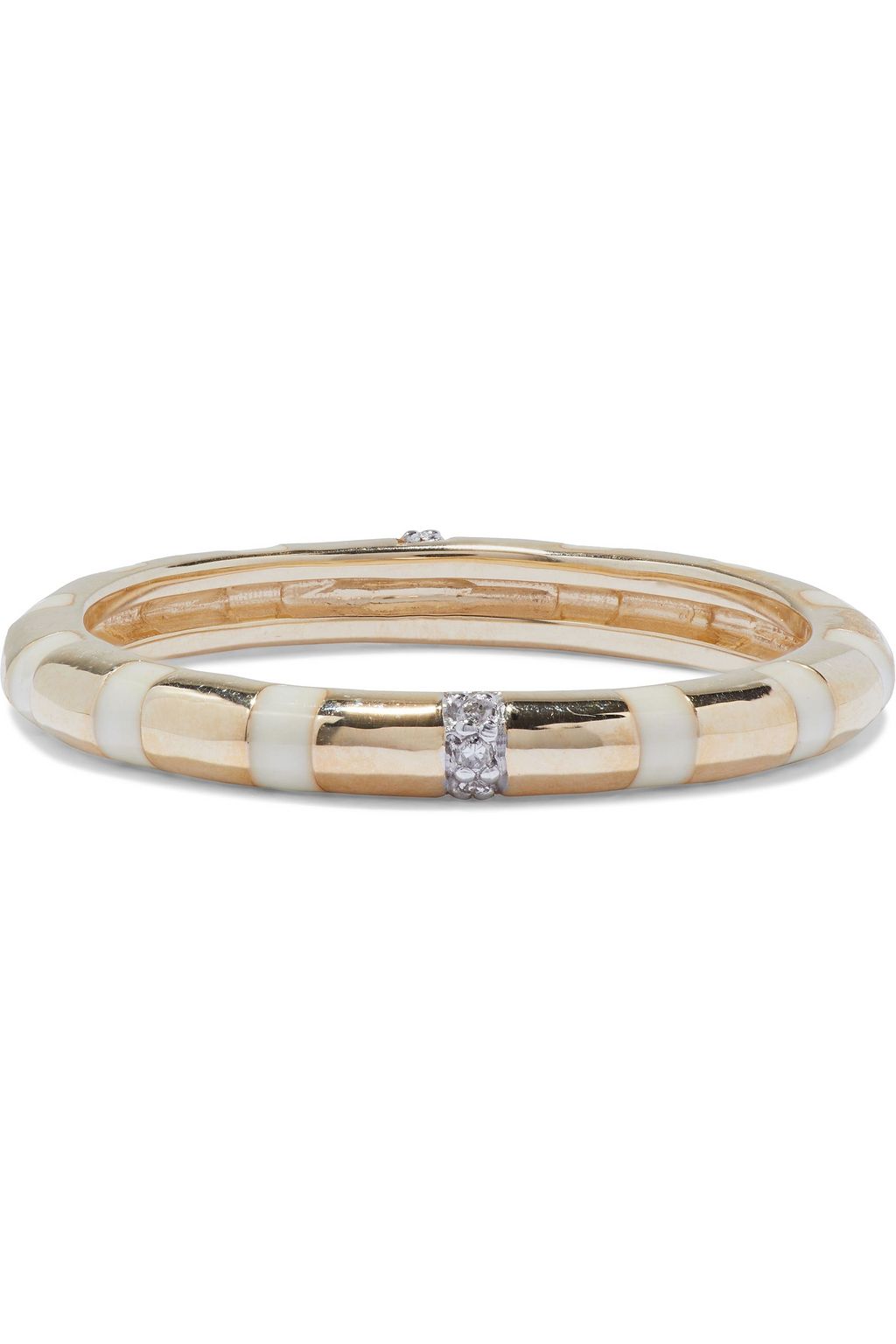 ADINA REYTER 14-karat gold, enamel and diamond ring