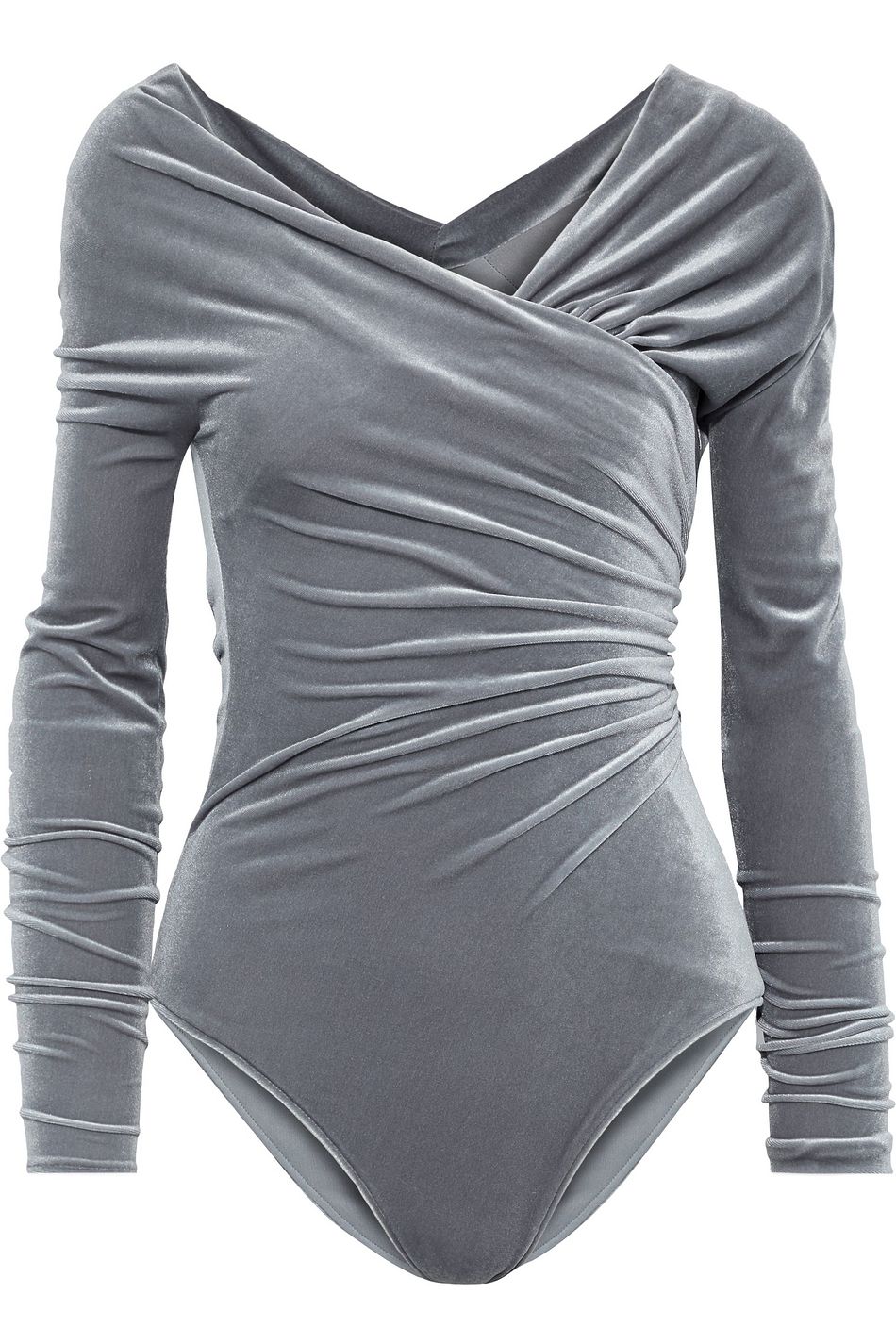 white velvet bodysuit