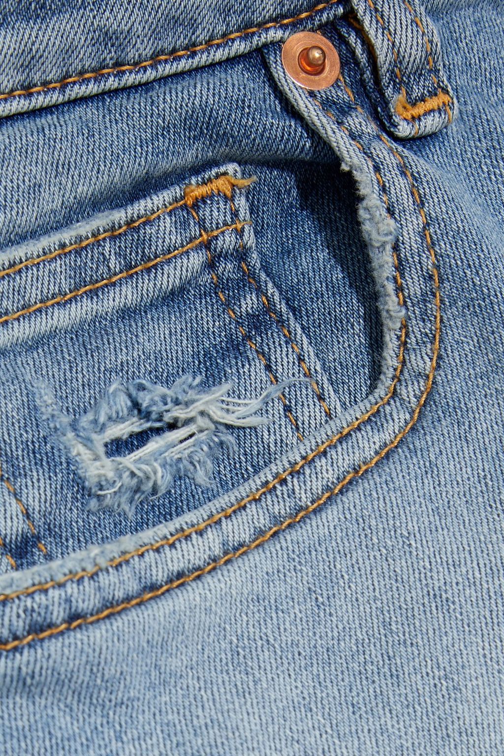 IRO Elerie distressed low-rise skinny jeans