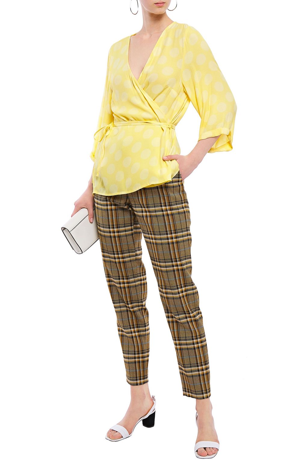 AMERICAN VINTAGE Totitouk printed twill wrap top