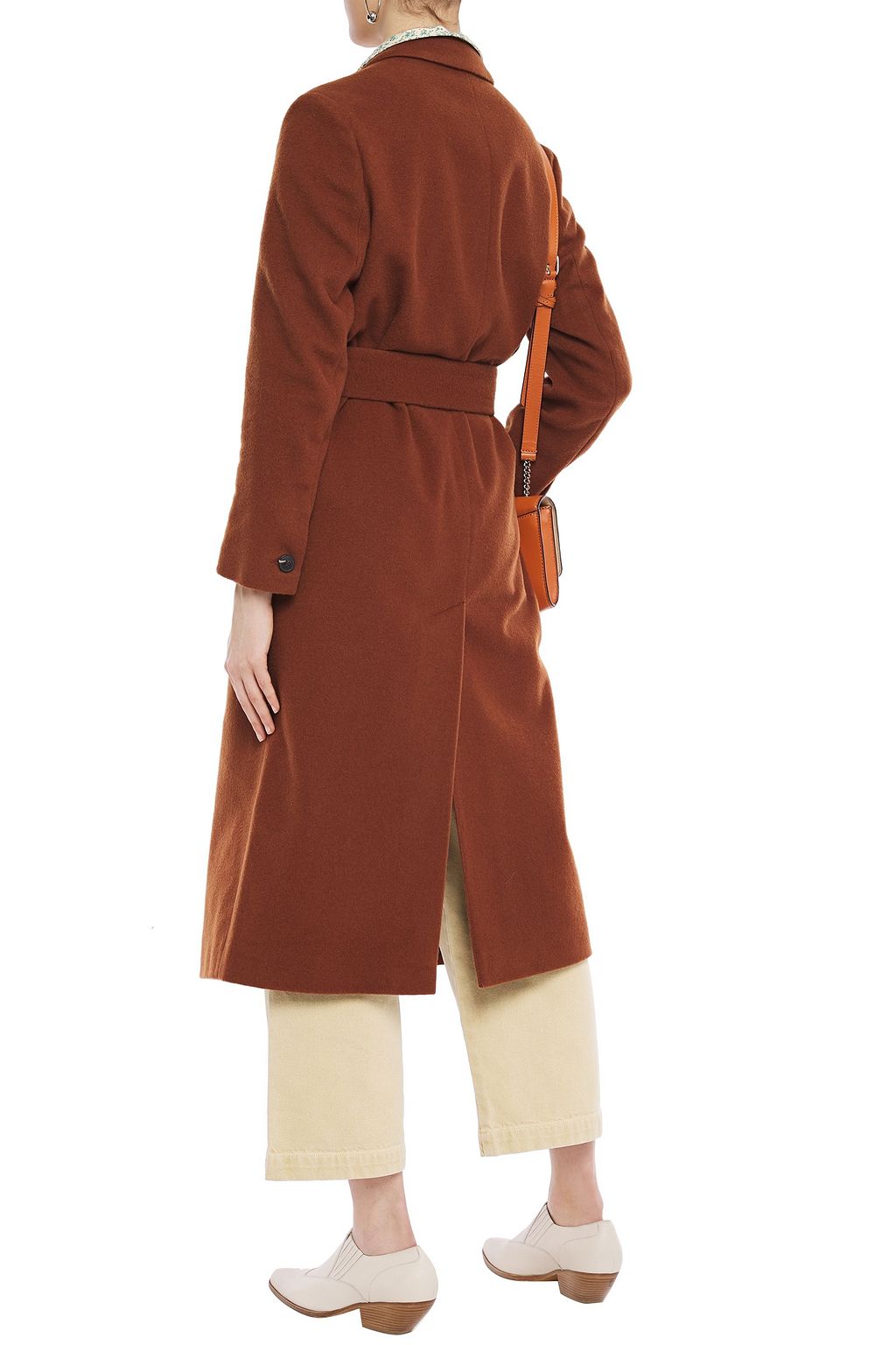 AMERICAN VINTAGE Belted wool-blend felt coat
