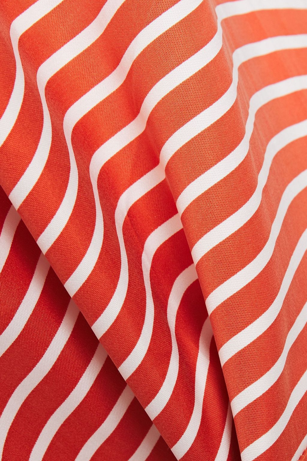 AMERICAN VINTAGE Akining asymmetric striped cupro camisole