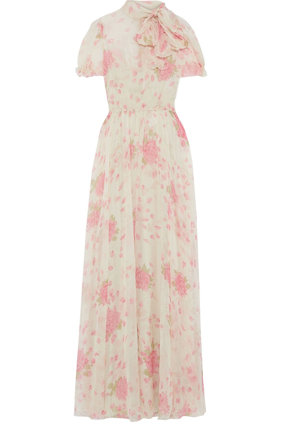 silk chiffon maxi dress