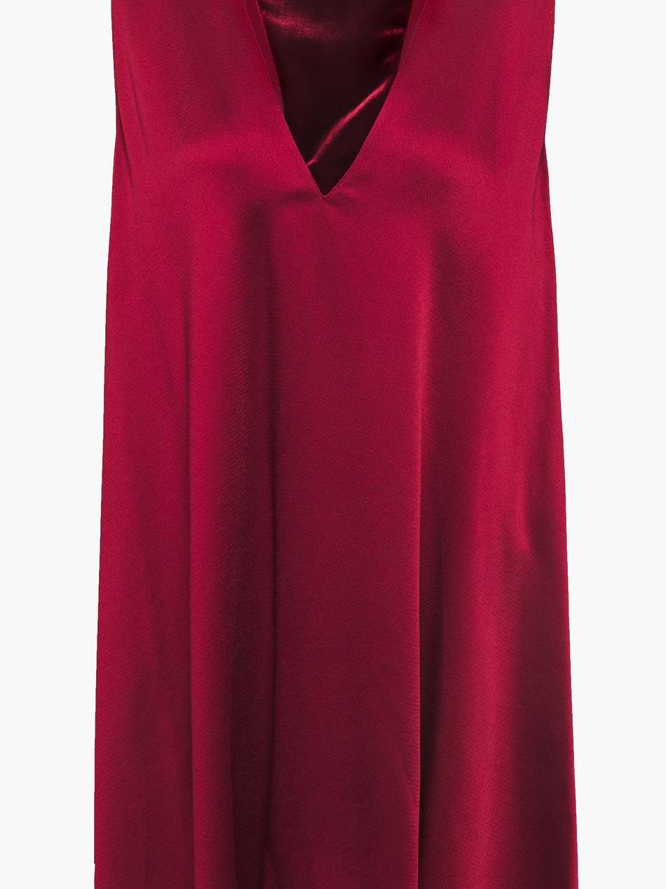 cutout velvet-paneled satin mini dress