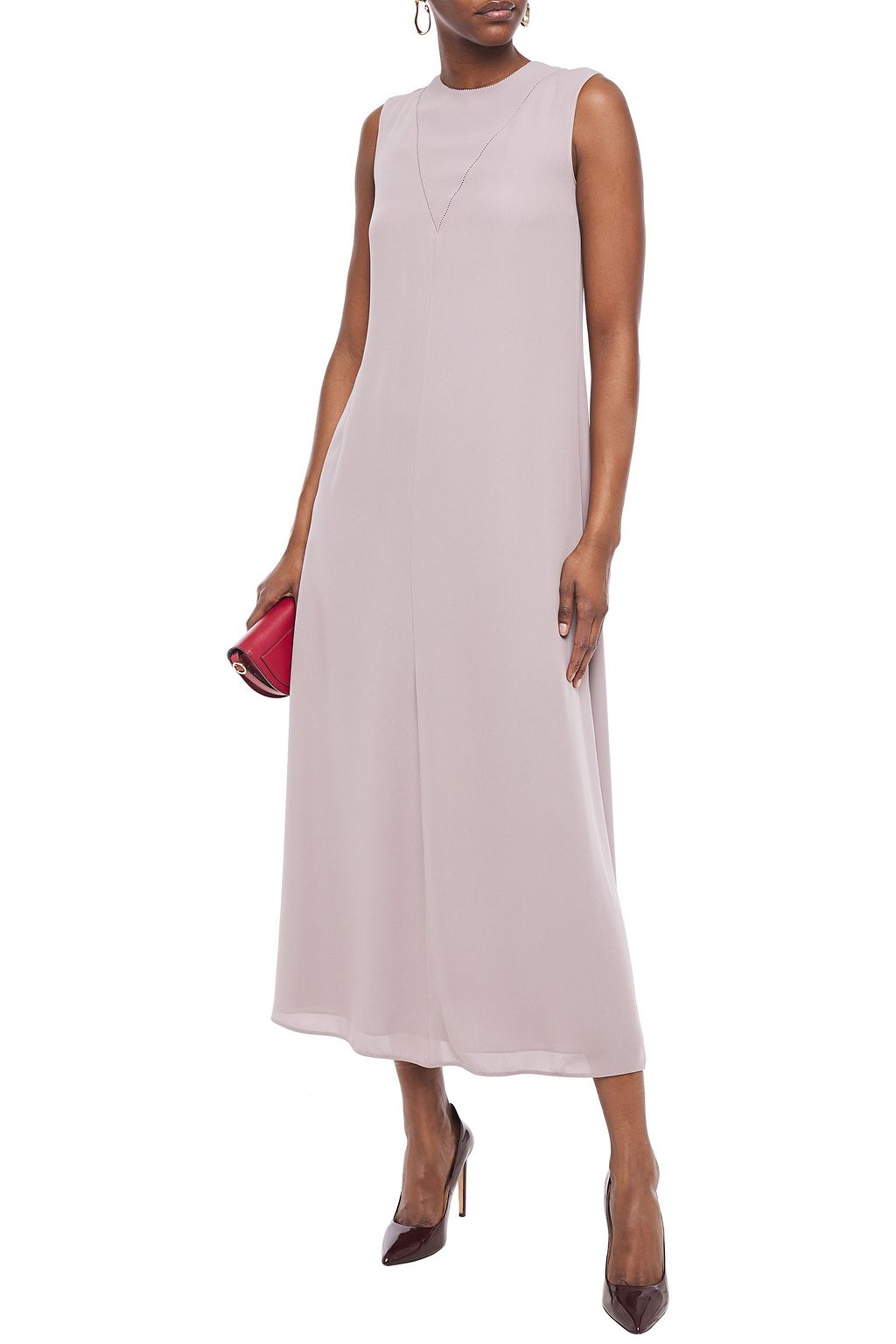 VALENTINO GARAVANI Silk-georgette midi dress