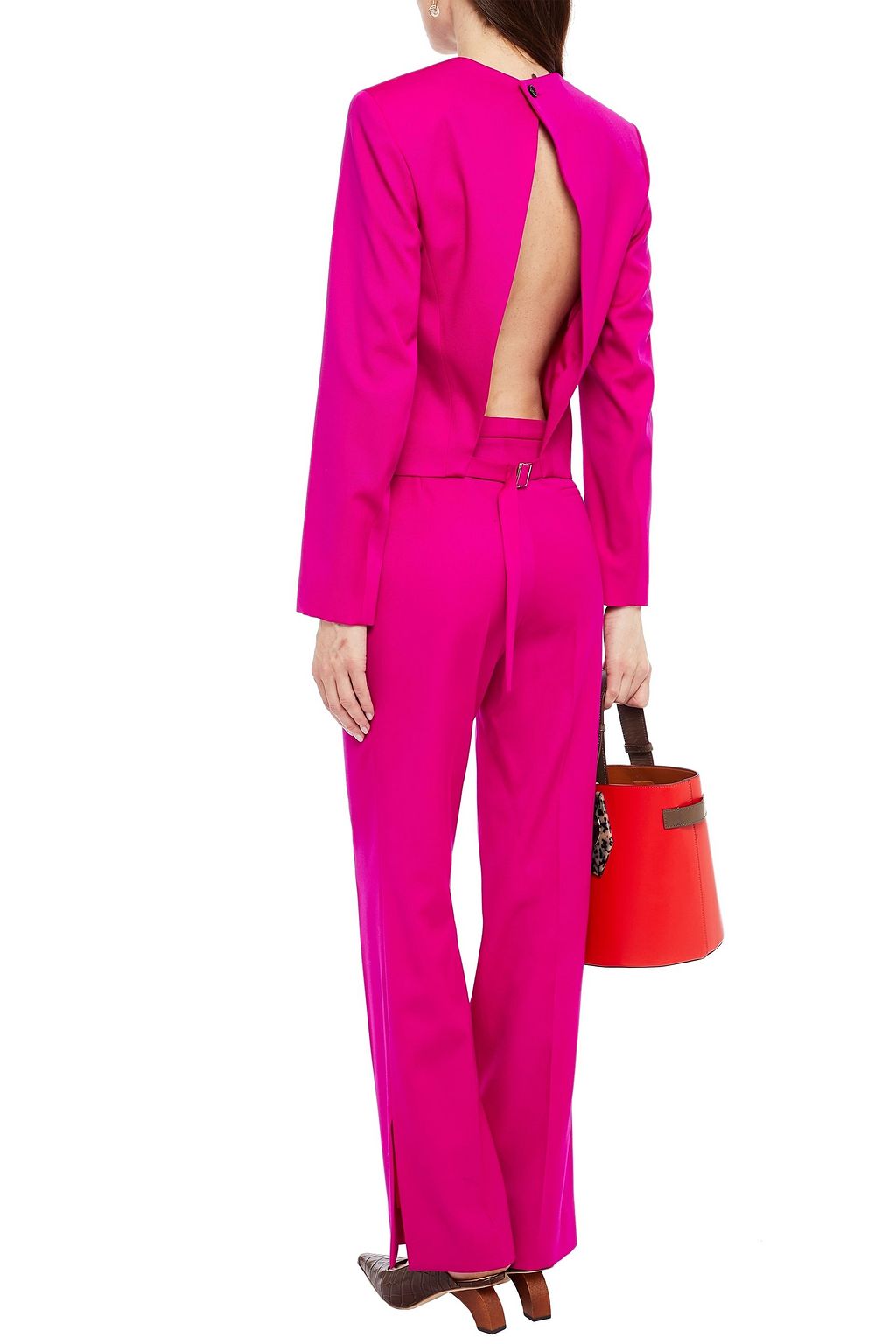 NINA RICCI Wool-twill straight-leg pants