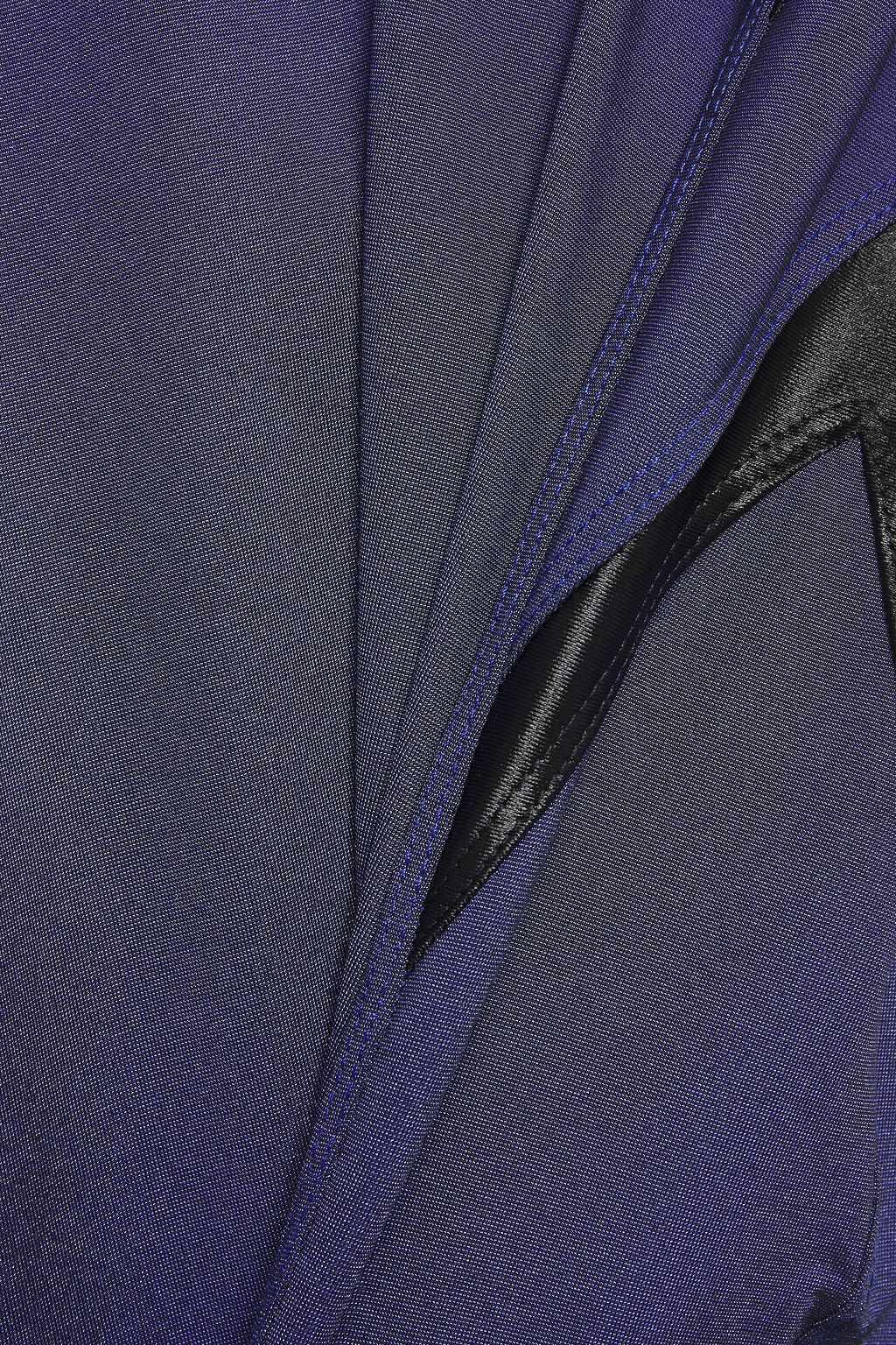 KORAL Palm Shantung two-tone coated stretch leggings