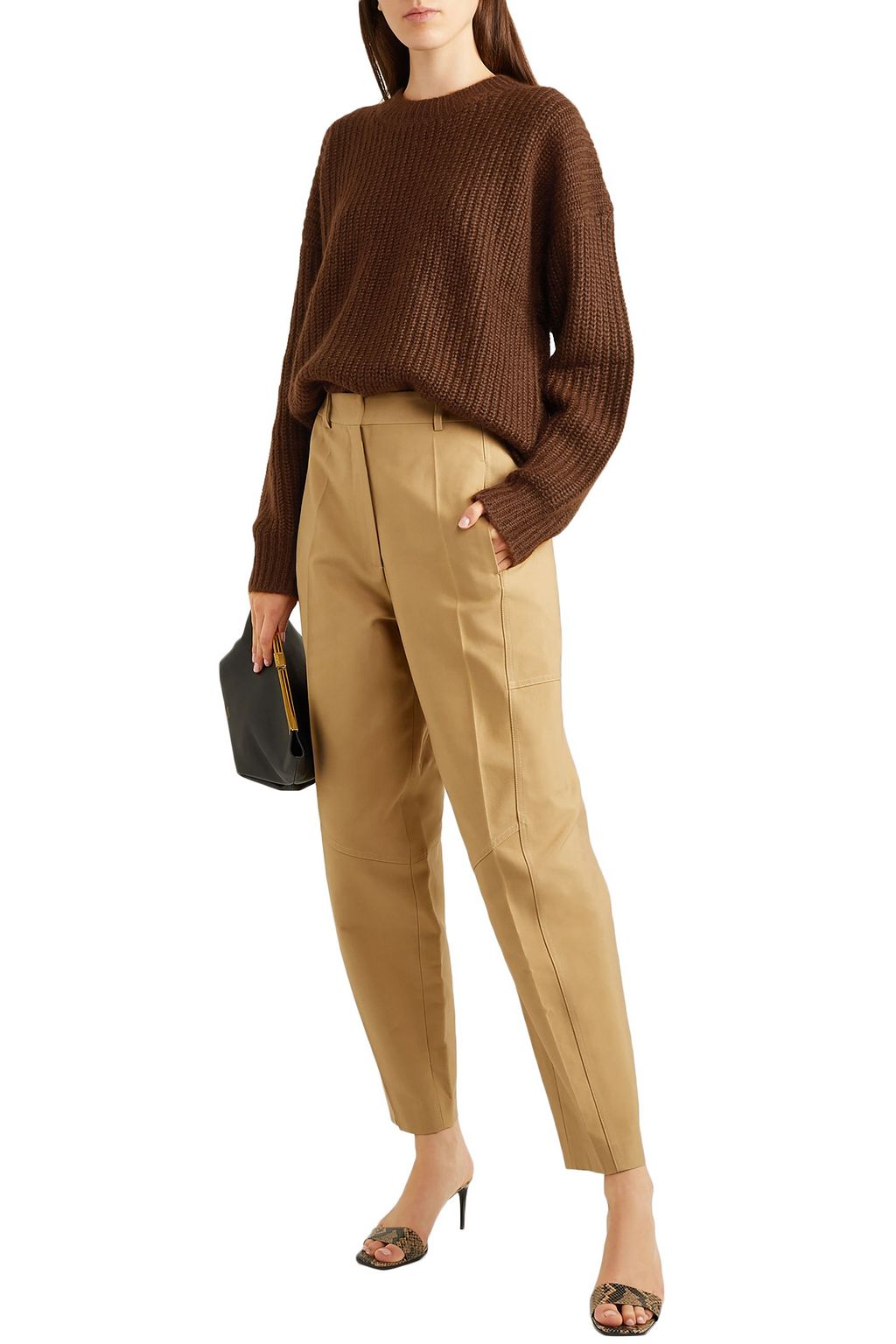 LAPOINTE Oversized ribbed mohair-blend sweater