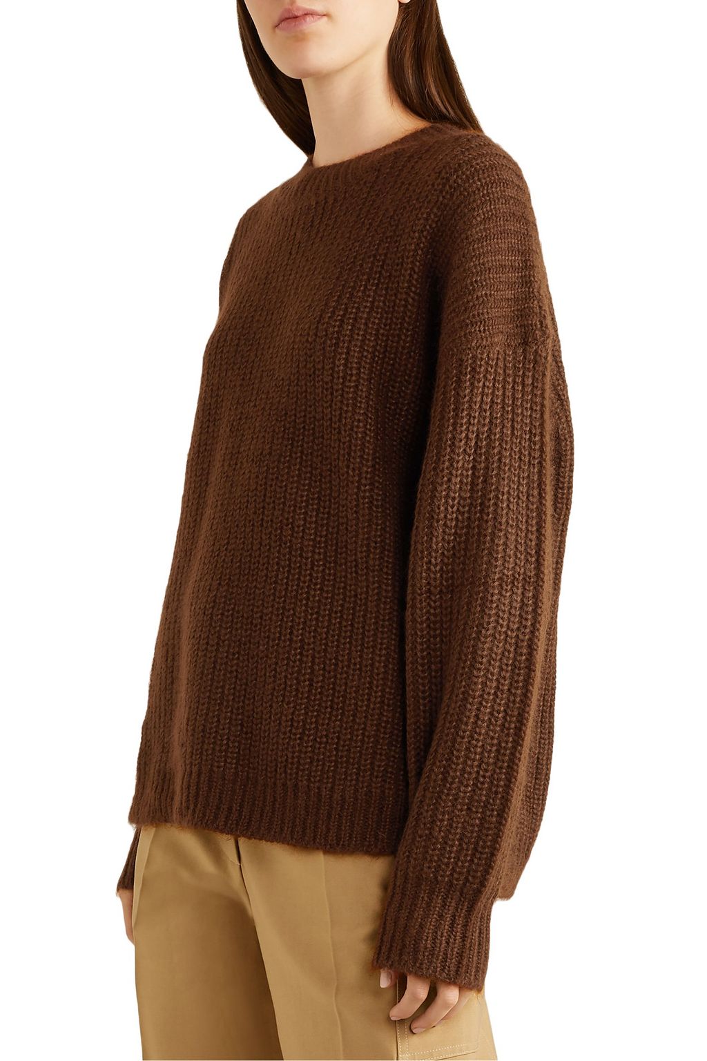 LAPOINTE Oversized ribbed mohair-blend sweater