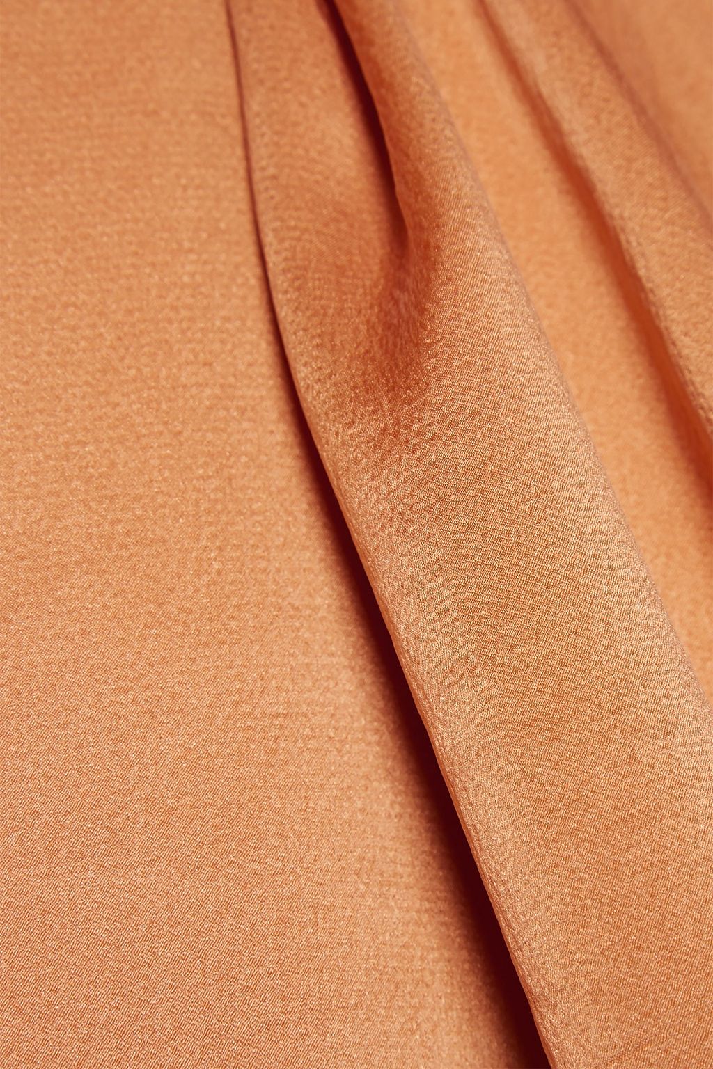FORTE_FORTE Hammered washed silk-satin midi wrap skirt
