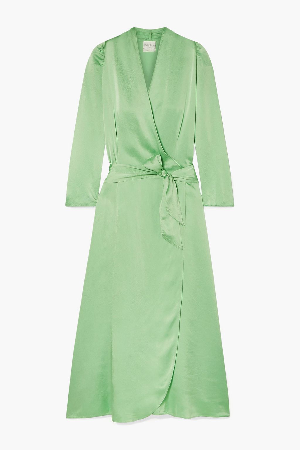 silk satin wrap dress