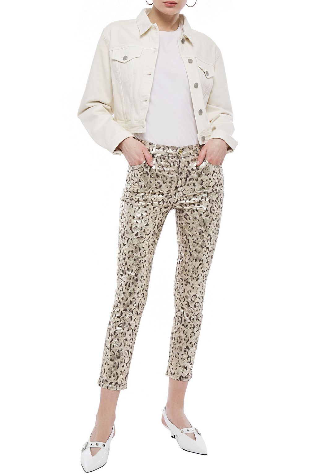 J BRAND Cropped denim jacket