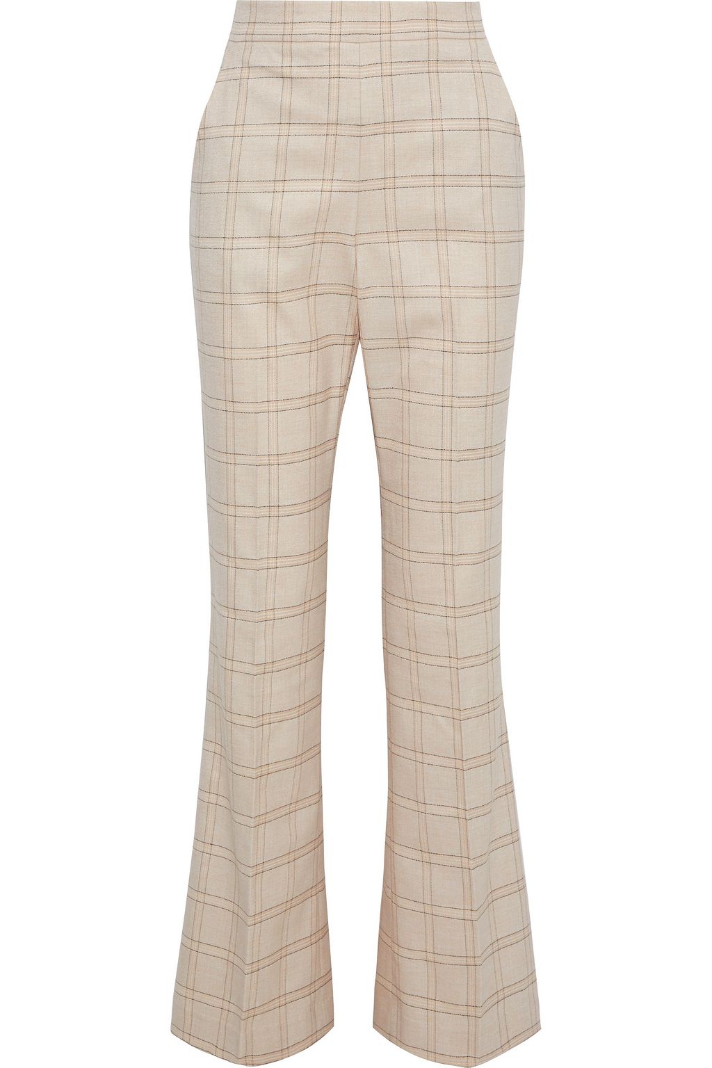 flared pants beige