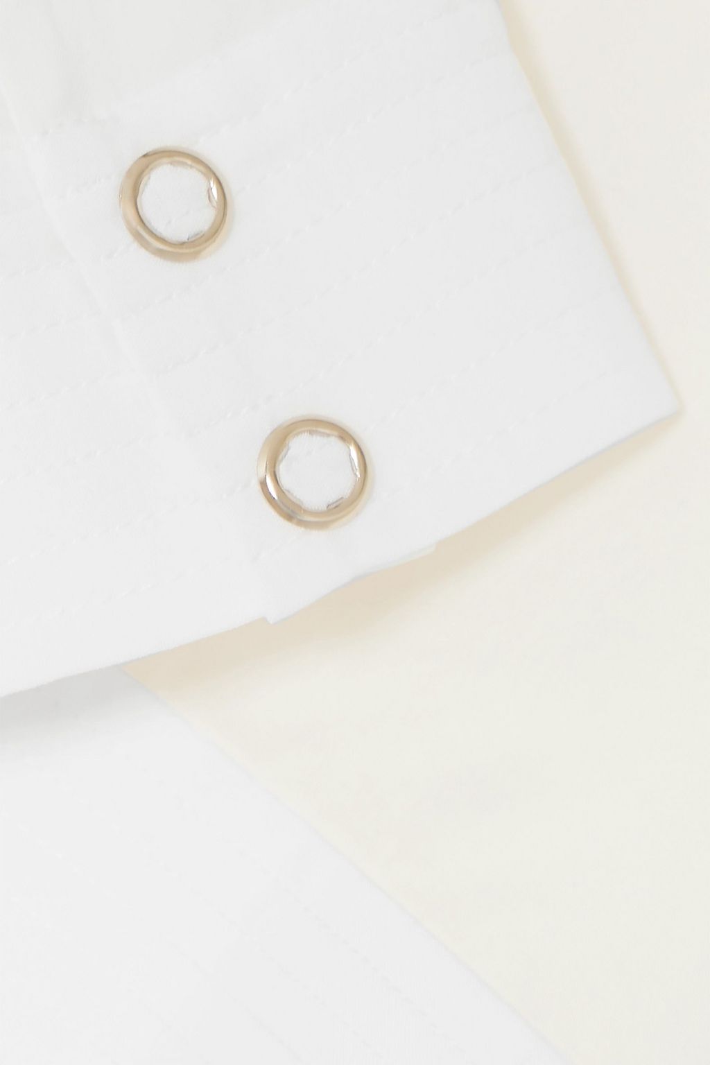 LAPOINTE Cropped tie-detailed cupro sweatshirt