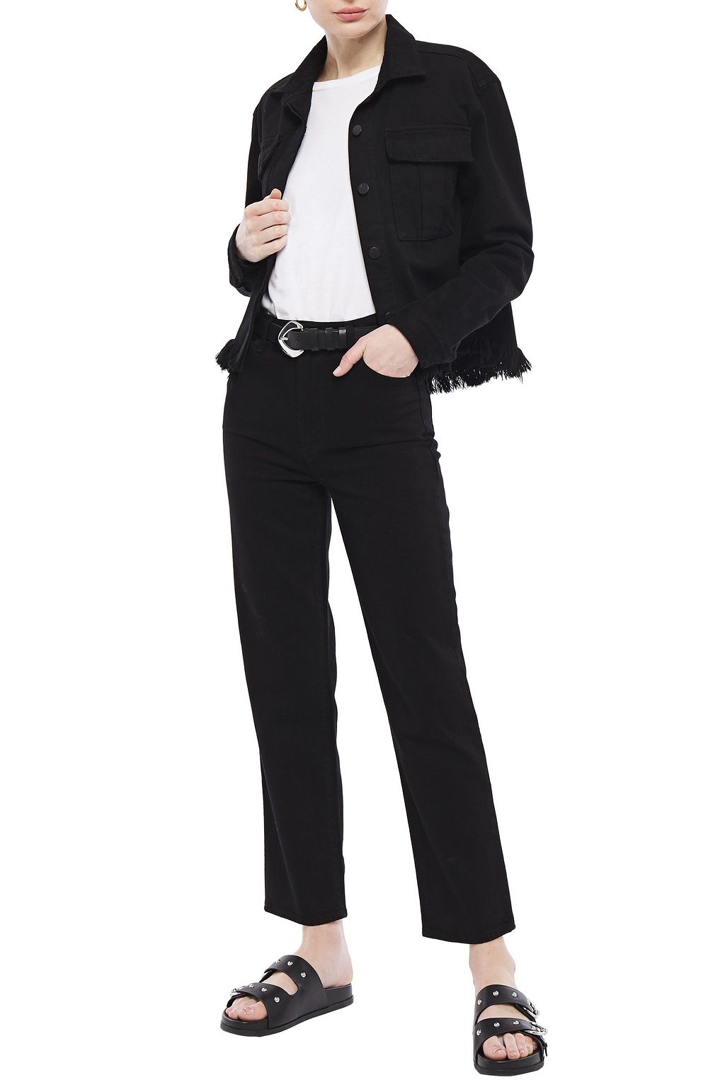 J BRAND High-rise straight-leg jeans