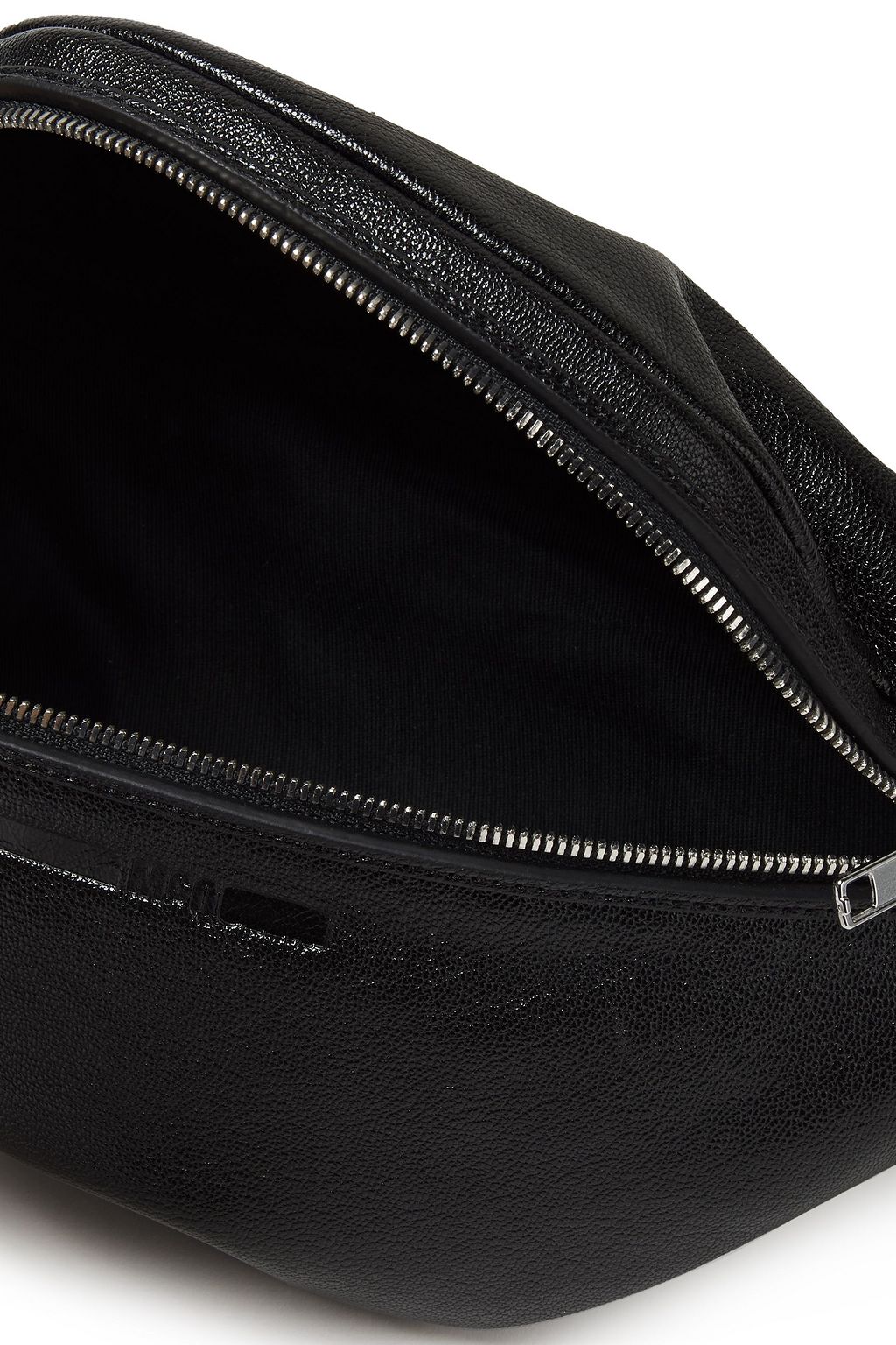 MCQ ALEXANDER MCQUEEN Glossed textured-leather belt bag