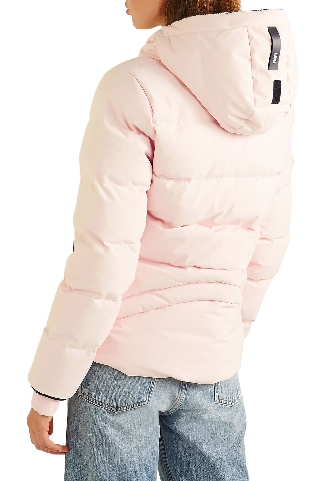 TEMPLA 2L Bio cropped quilted shell hooded down ski jacket