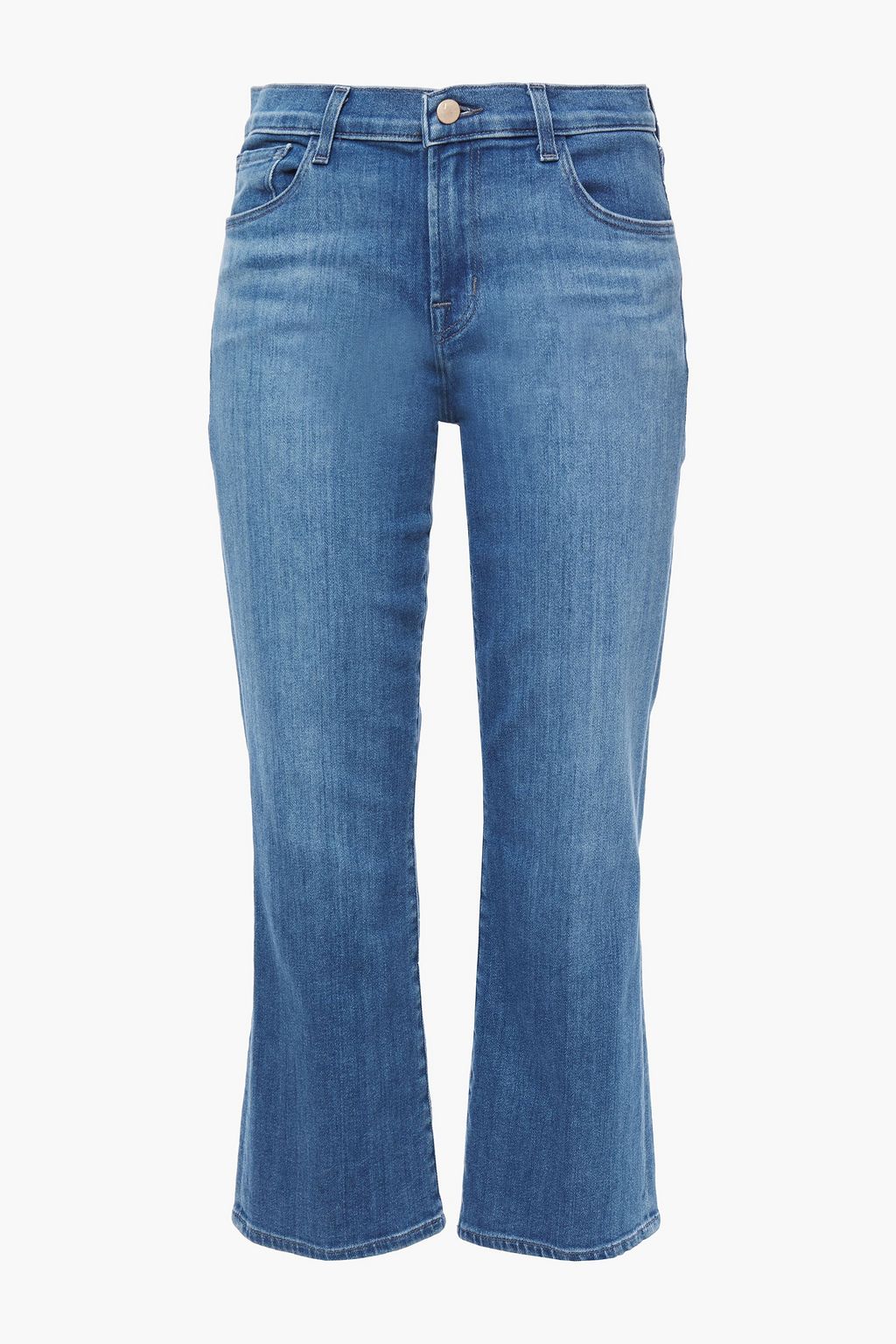 J BRAND Selena cropped faded mid-rise kick-flare jeans | THE OUTNET