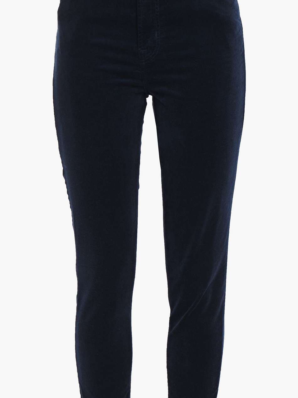 leenah cotton-blend velvet skinny pants