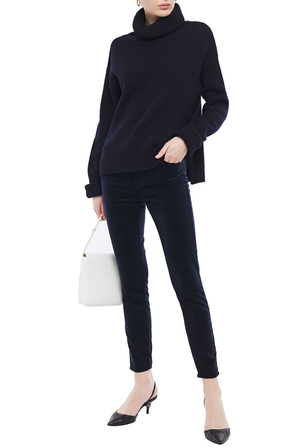 J BRAND Leenah cotton-blend velvet skinny pants