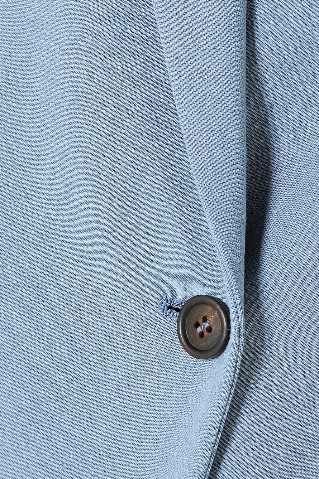 BRUNELLO CUCINELLI Layered wool-blend stretch-twill blazer