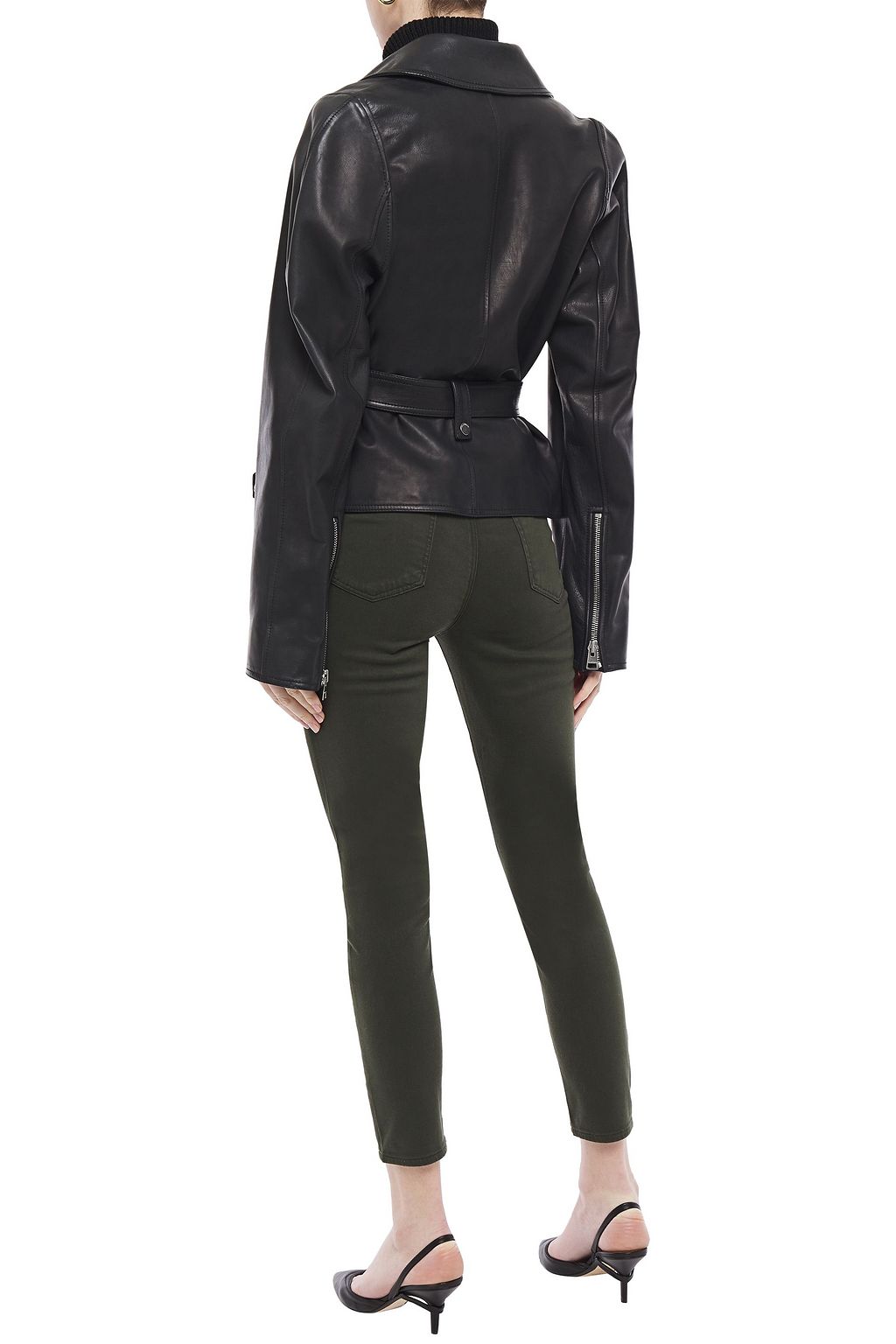 J BRAND Cropped cotton-blend skinny pants