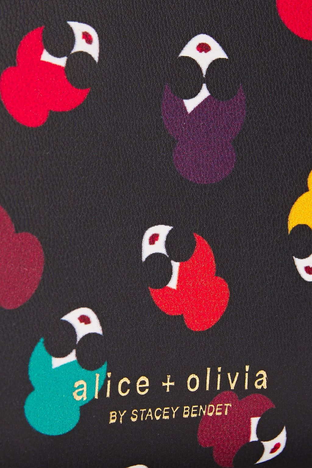 ALICE + OLIVIA Candice Stace Face printed leather continental wallet