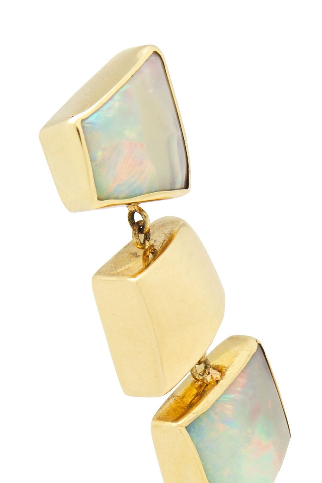 PAMELA LOVE Hail 18-karat gold opal earrings