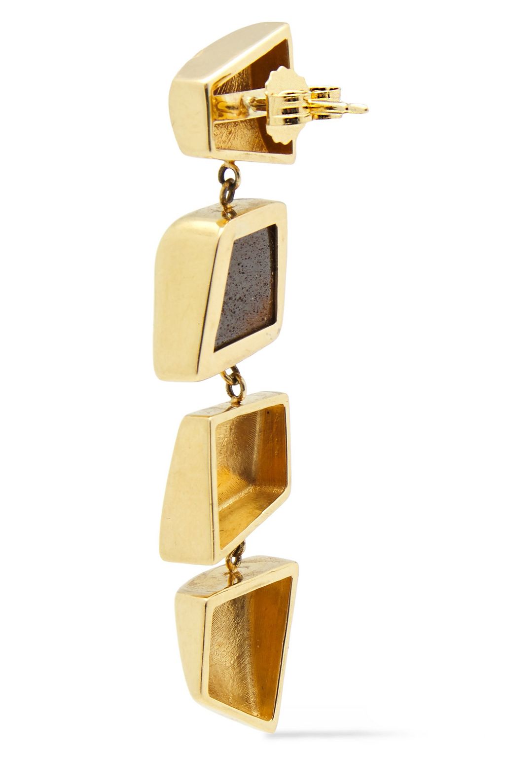 PAMELA LOVE Hail 18-karat gold opal earrings
