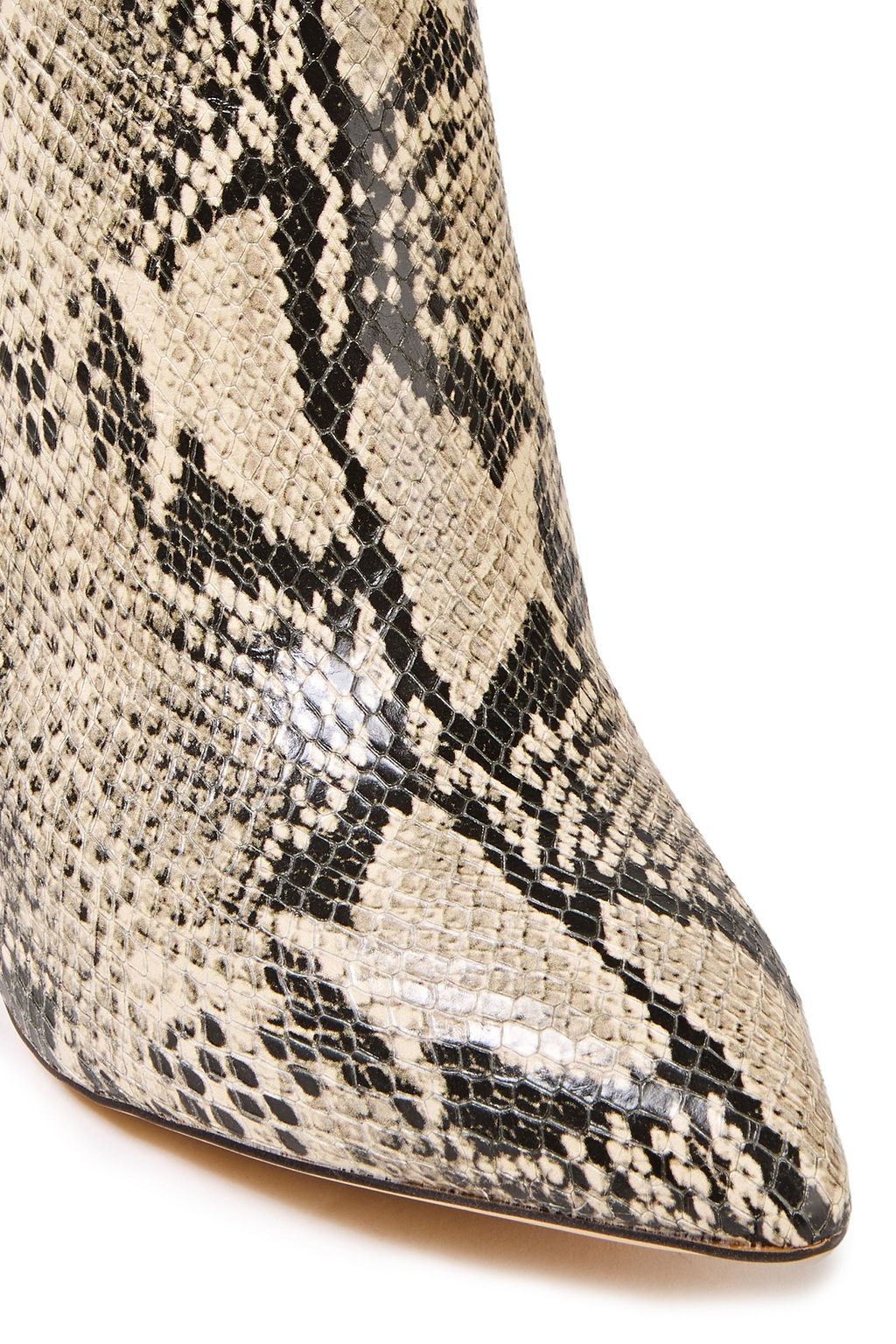 SAM EDELMAN Hilty snake-effect leather ankle boots
