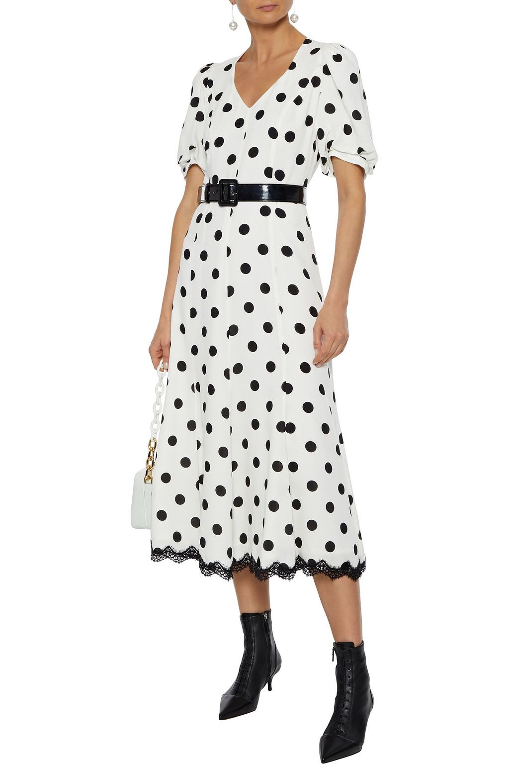 andrew gn polka dot dress