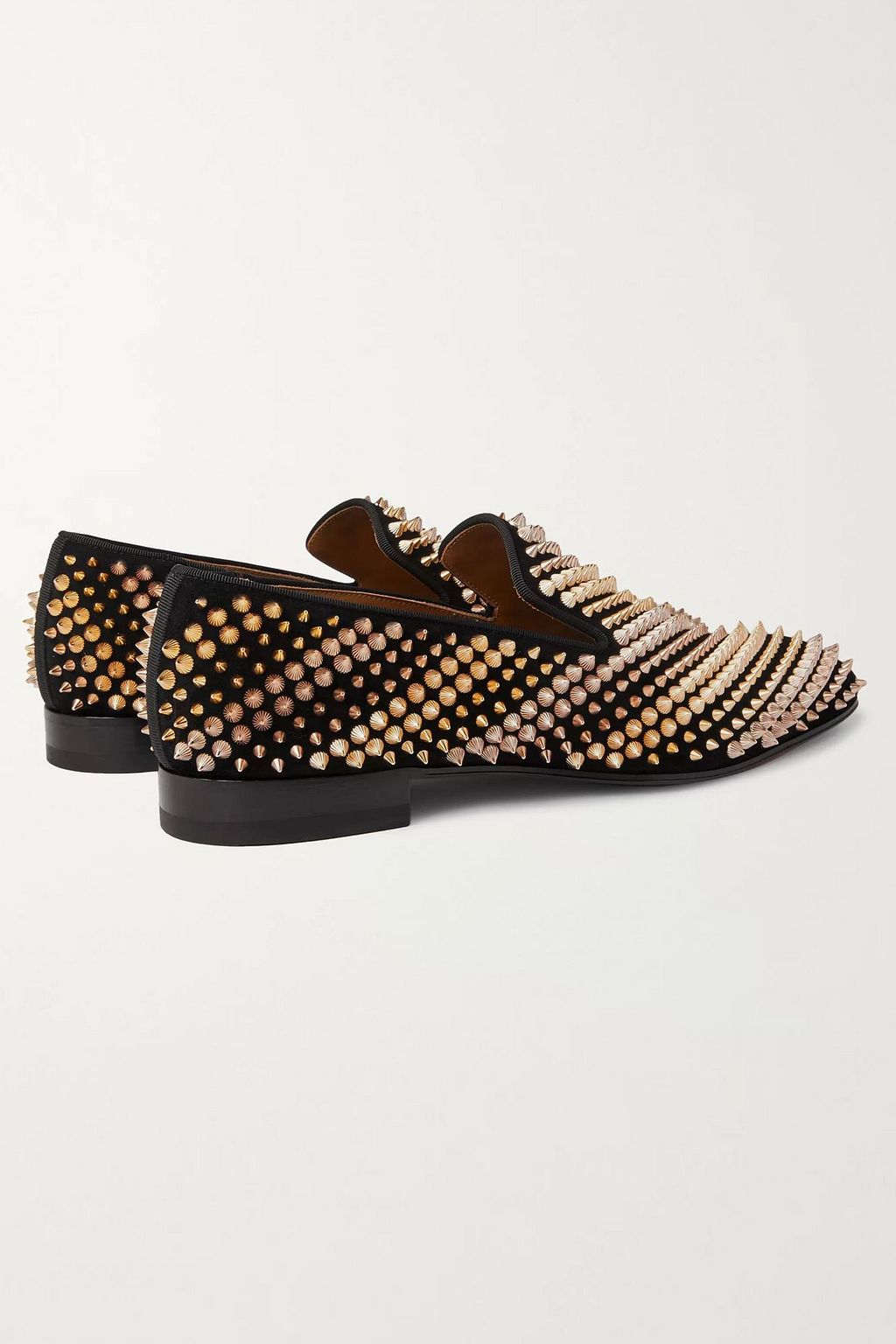 CHRISTIAN LOUBOUTIN Studded suede loafers