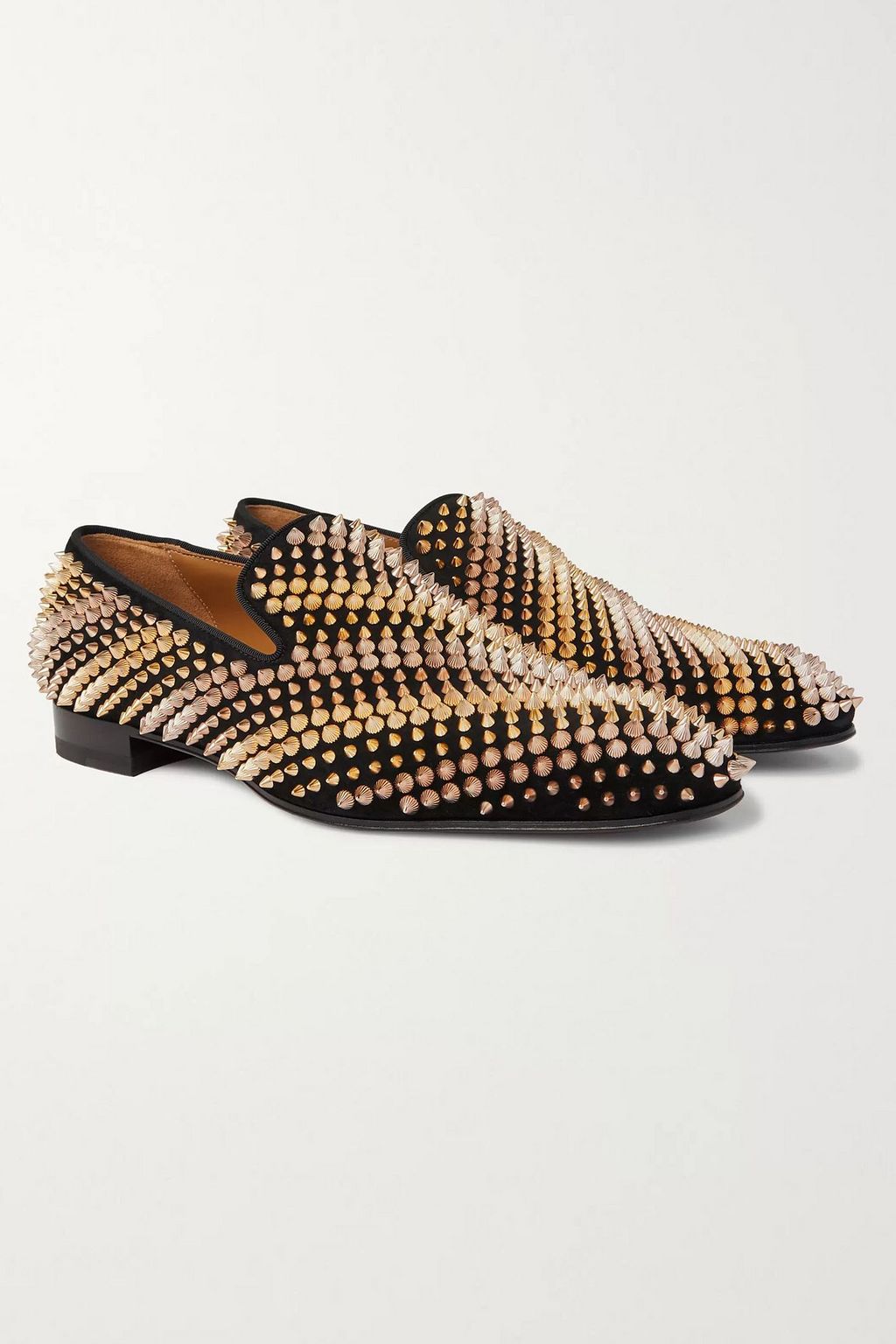 CHRISTIAN LOUBOUTIN Studded suede loafers