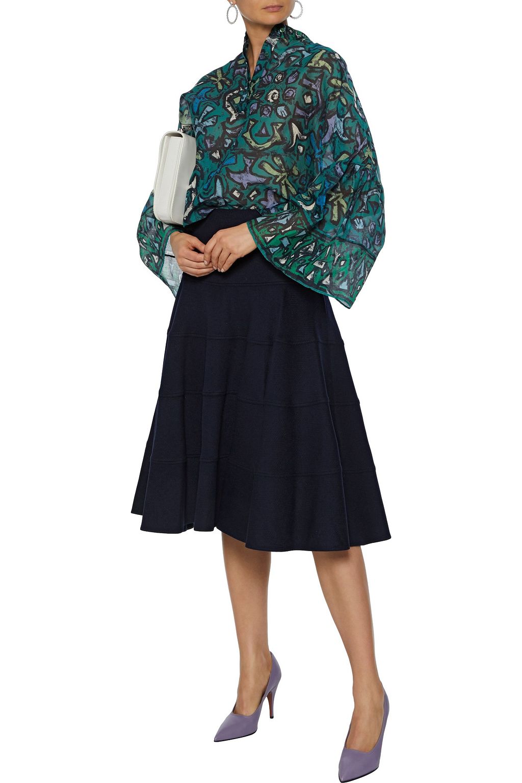 VALENTINO GARAVANI Printed cotton-voile shirt