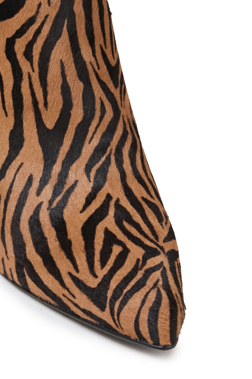 ALICE + OLIVIA Celyn zebra-print calf hair ankle boots