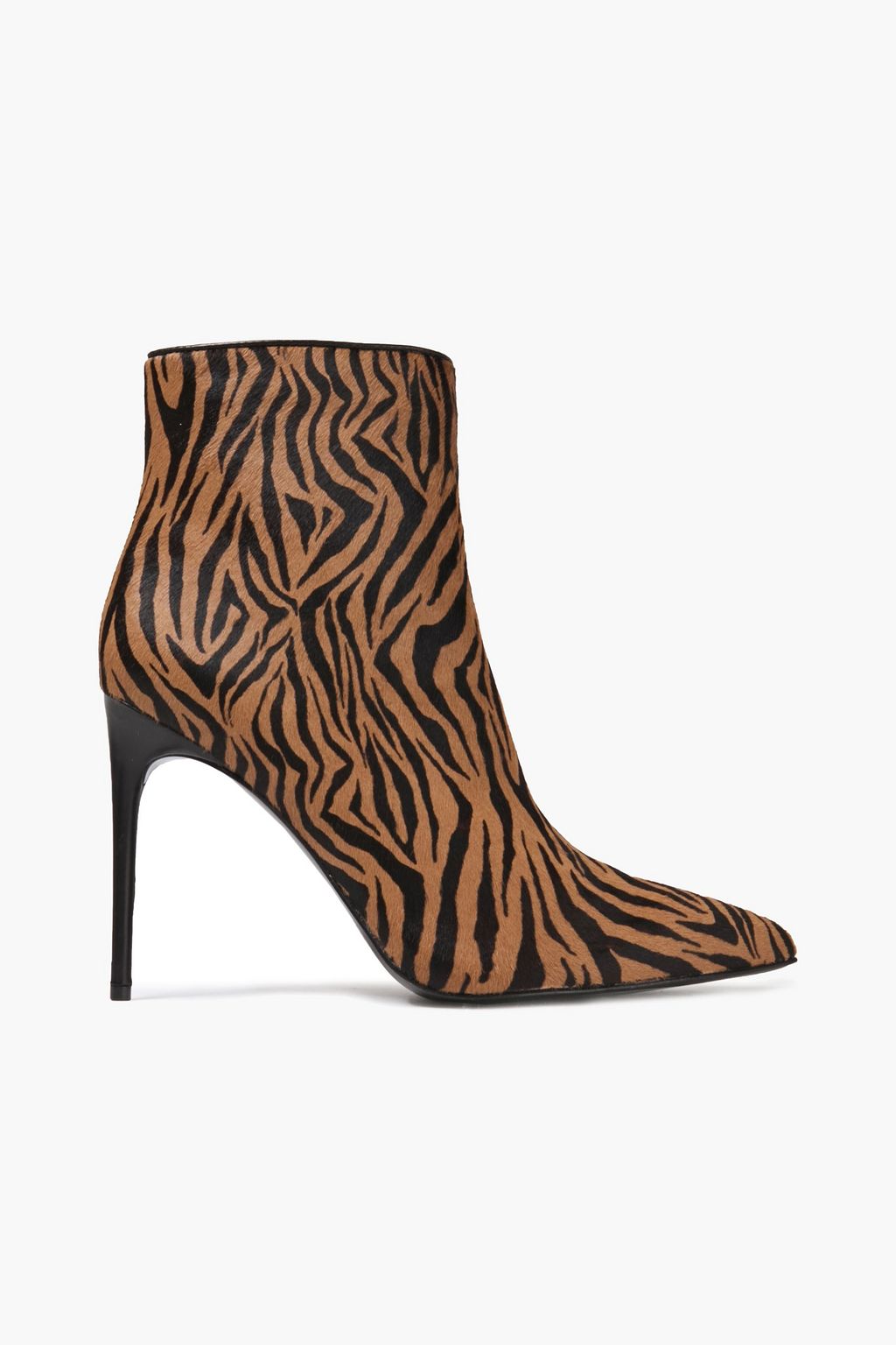 Celyn zebra-print calf hair ankle boots 