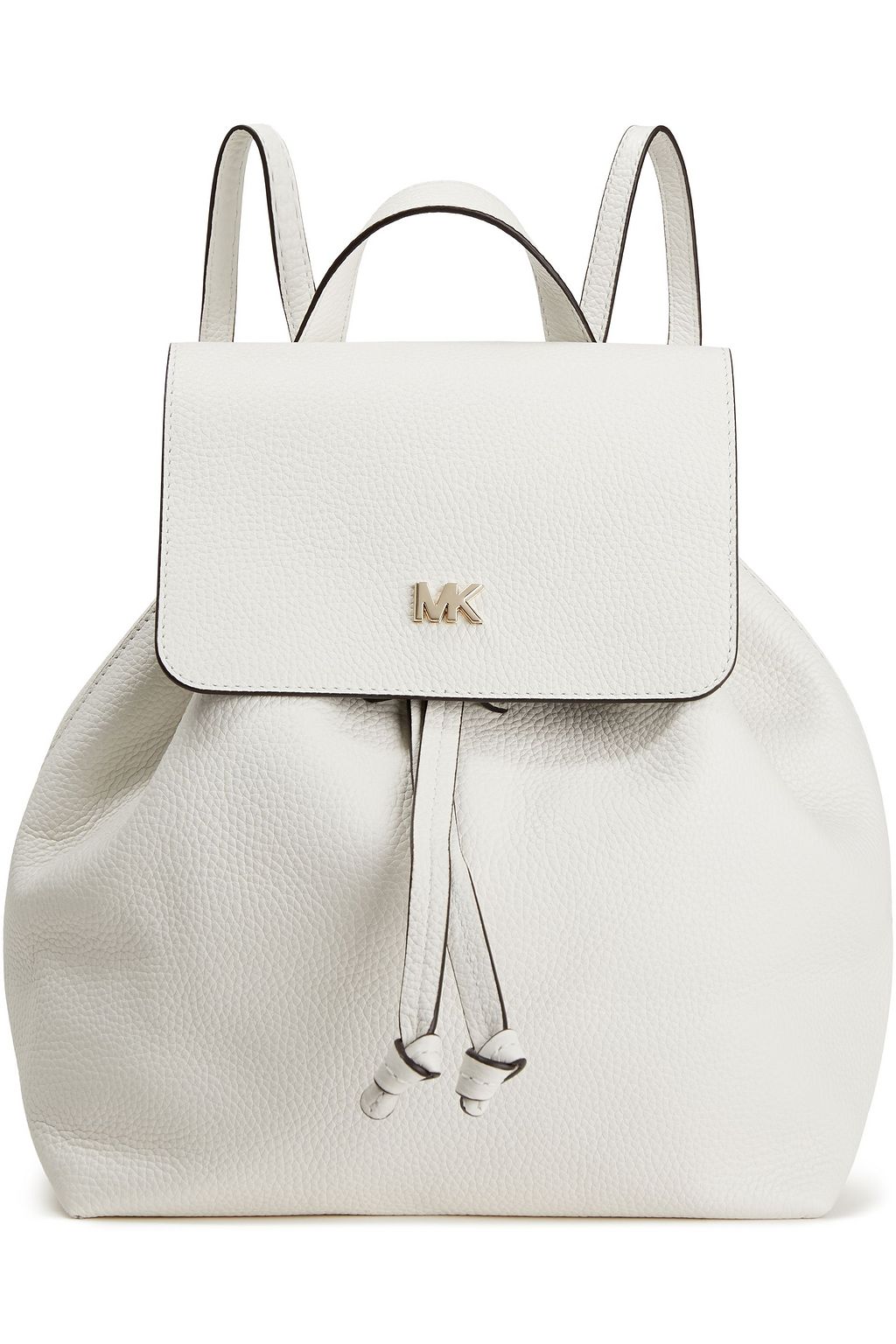 michael kors white leather backpack