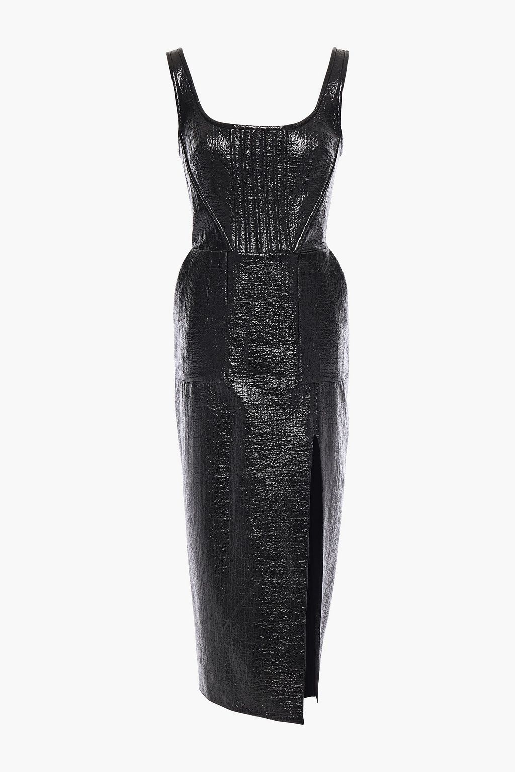 david koma side split midi dress