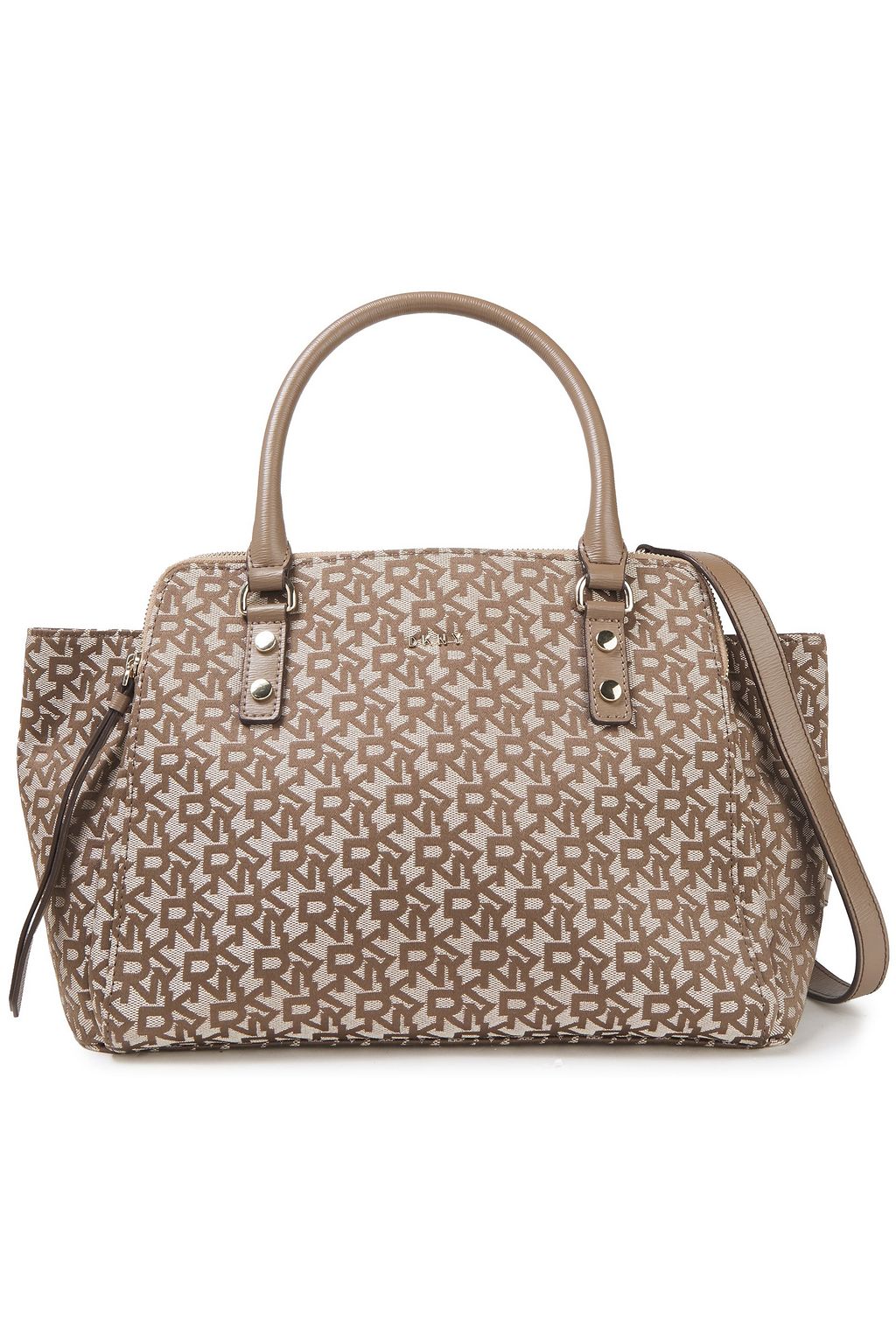 dkny jacquard logo tote bag