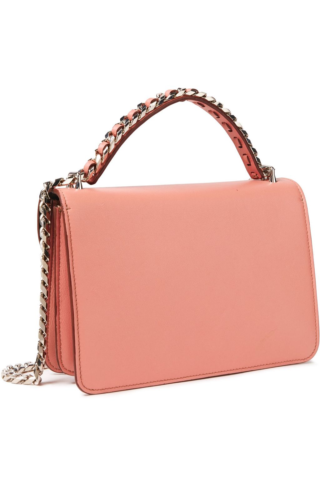ELENA GHISELLINI Eclipse Sensua chain-trimmed textured-leather shoulder bag