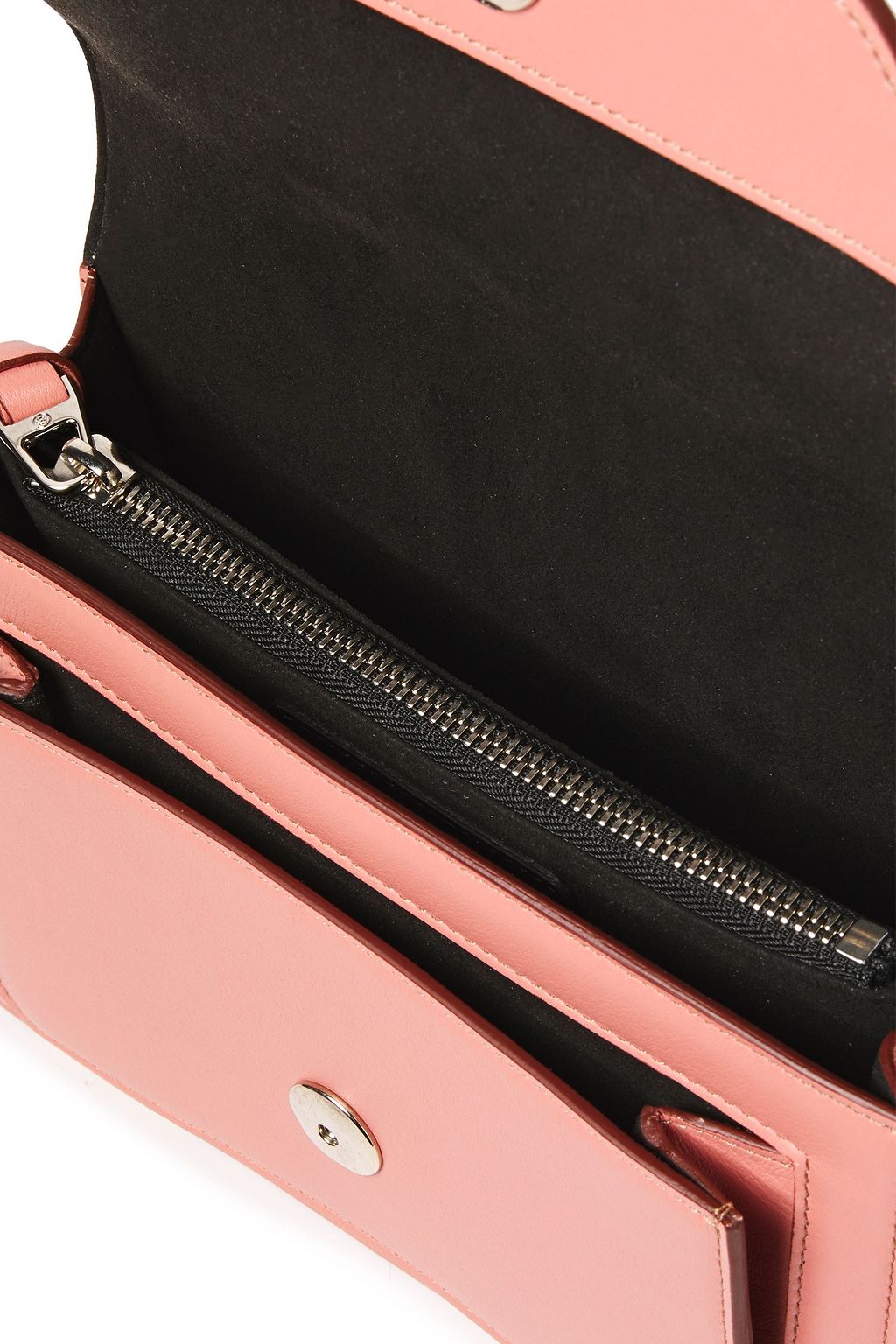 ELENA GHISELLINI Eclipse Sensua chain-trimmed textured-leather shoulder bag