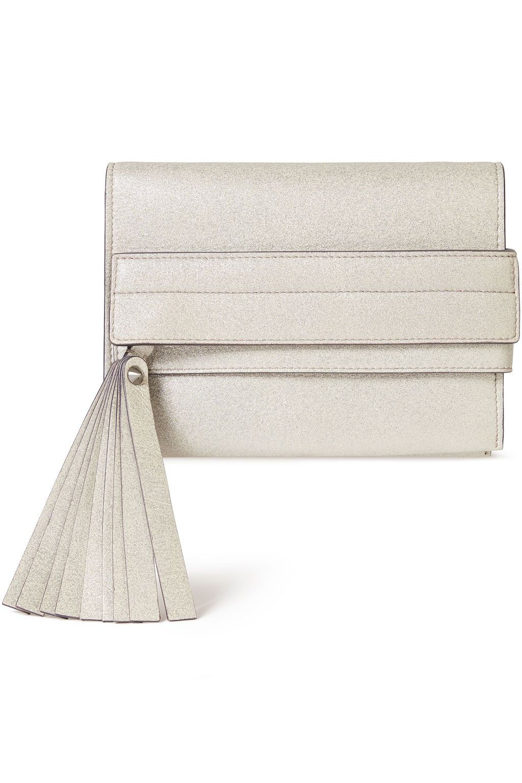 ELENA GHISELLINI Nina glittered leather clutch