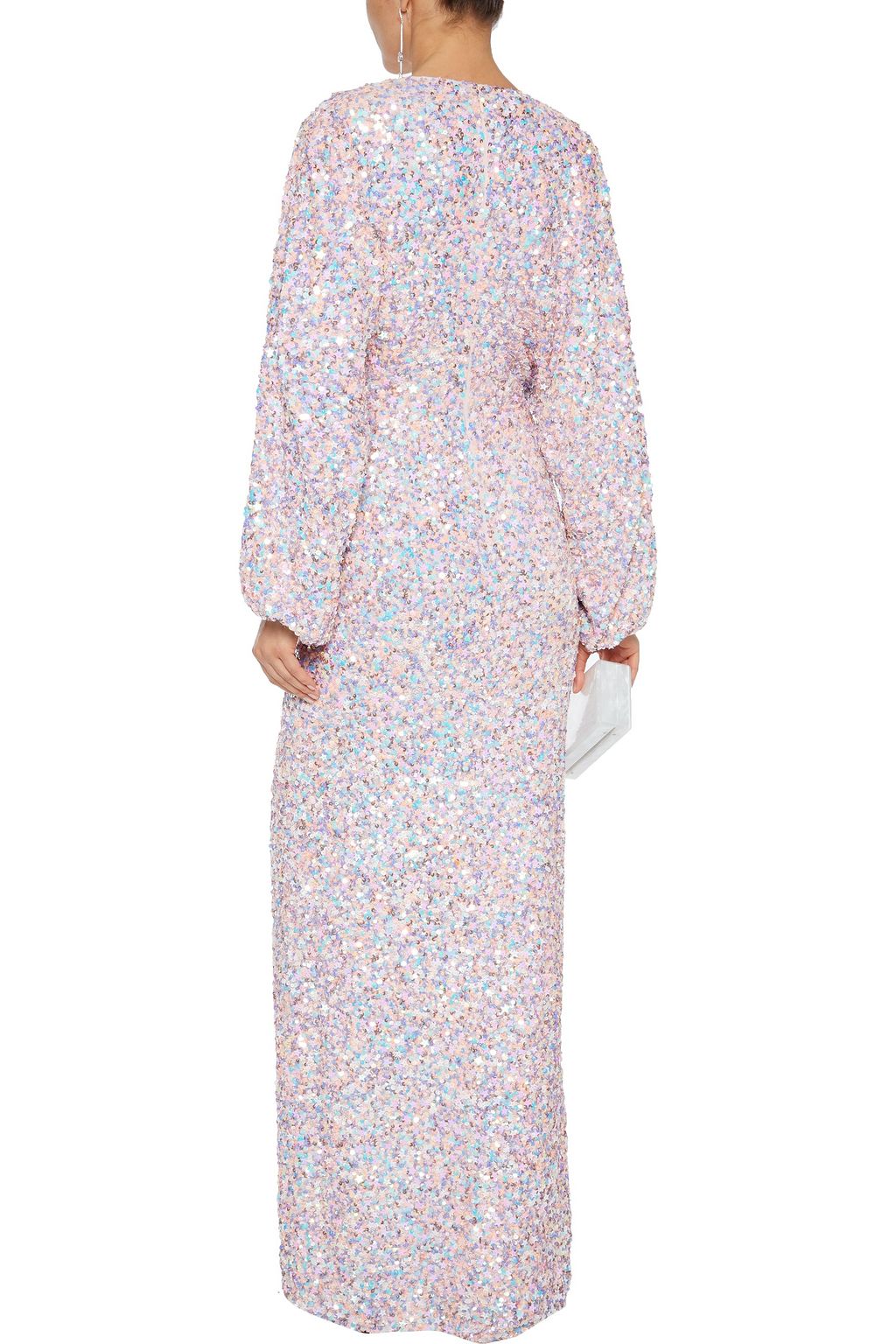 RETROFÊTE Camille sequined chiffon maxi dress