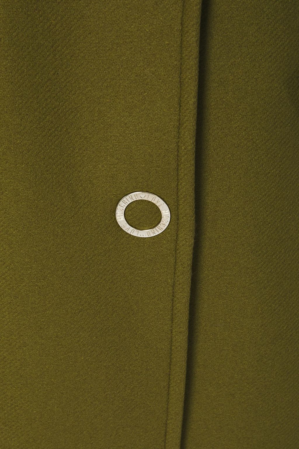 LOVE MOSCHINO Snap-detailed wool-blend twill coat