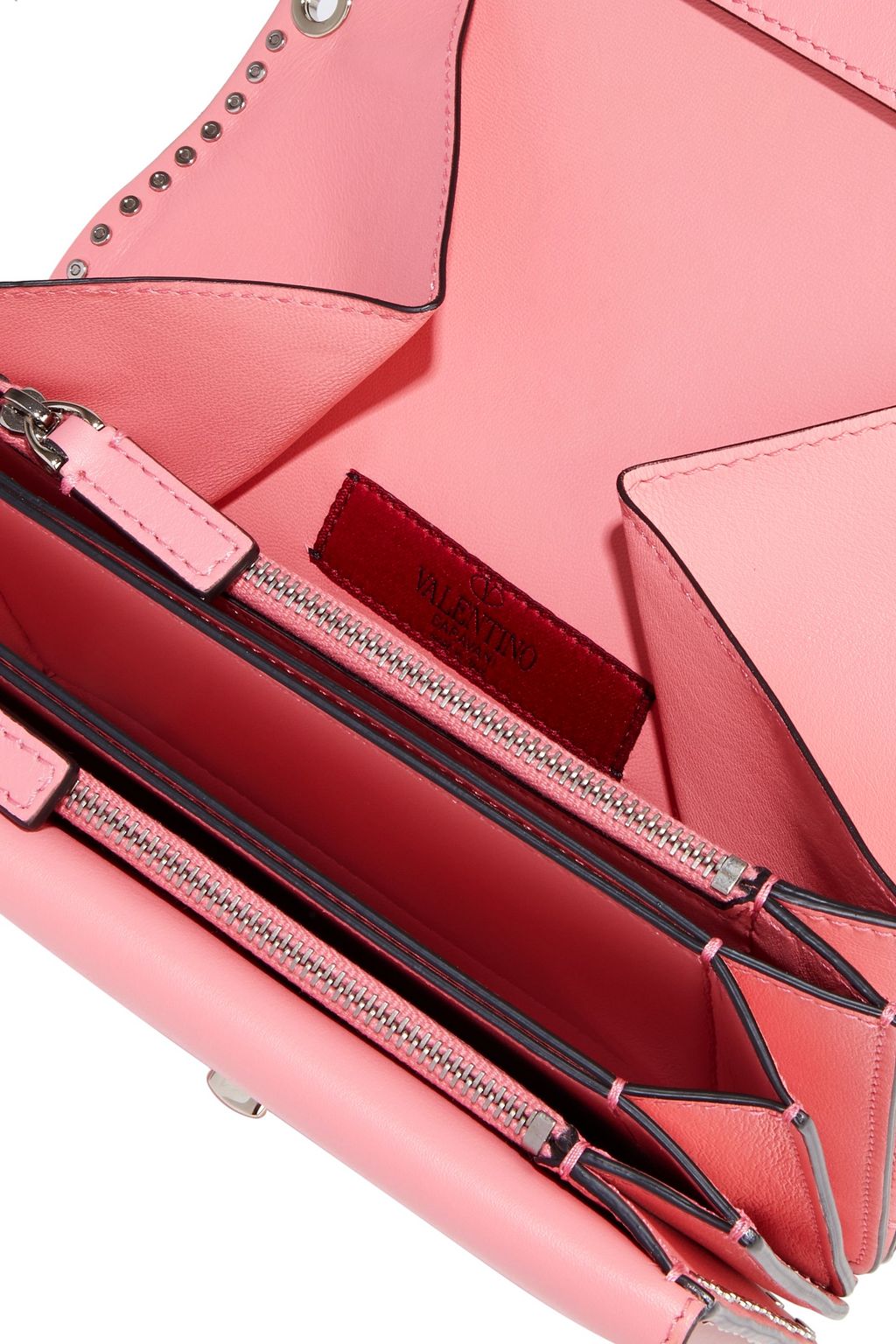 VALENTINO GARAVANI Stud Stitching leather shoulder bag