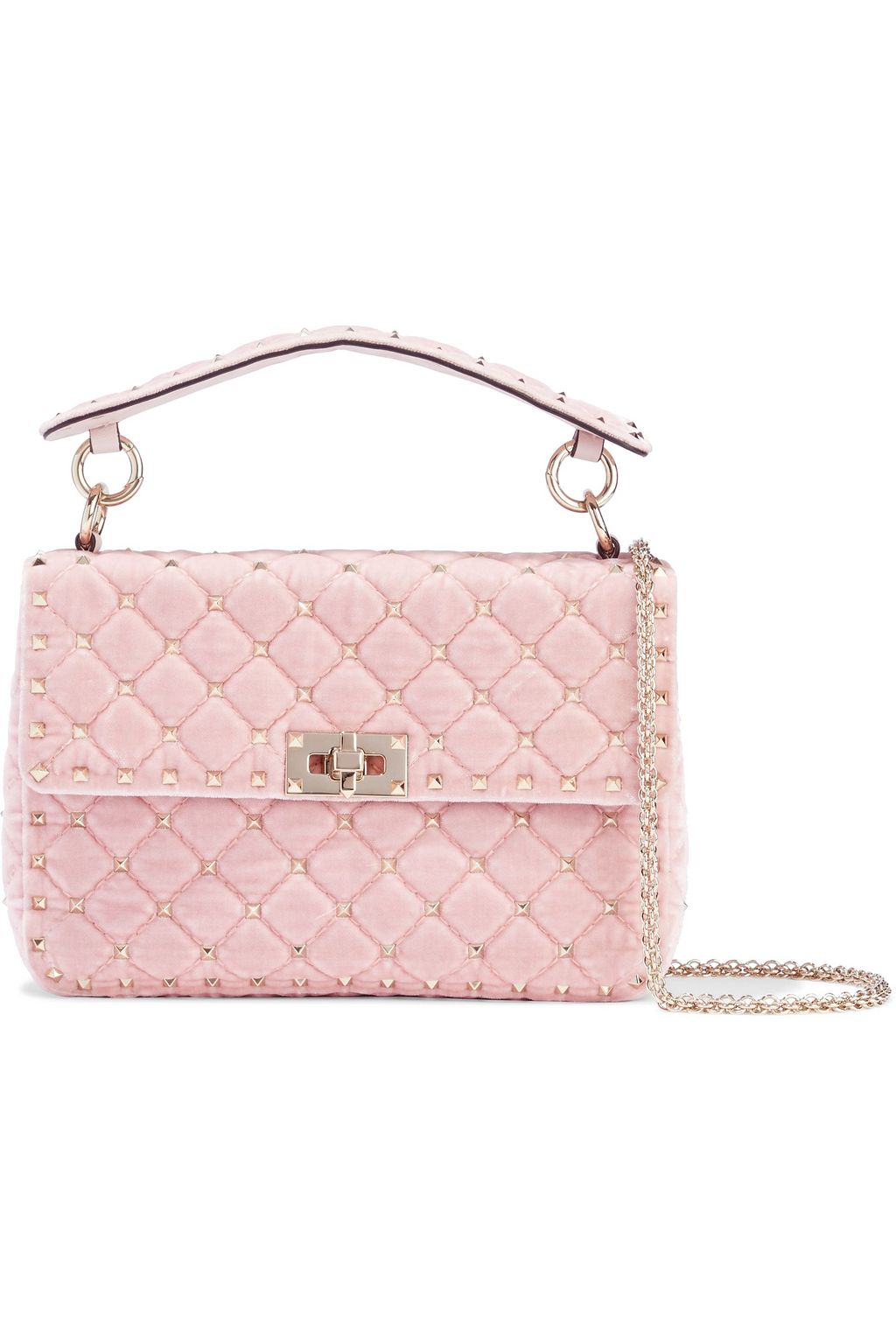 valentino pink velvet bag