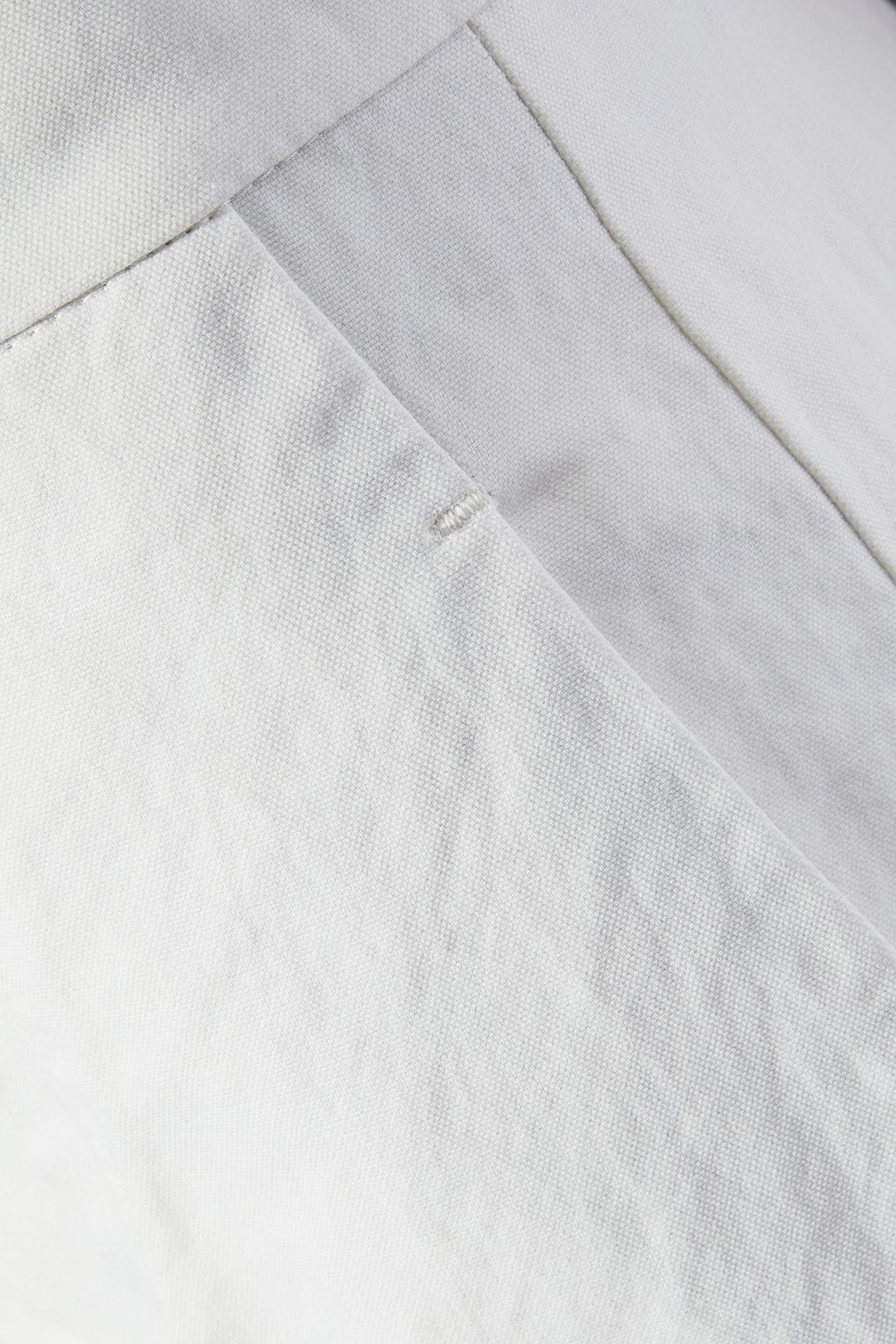 BRUNELLO CUCINELLI Crinkled cotton-blend wide-leg pants