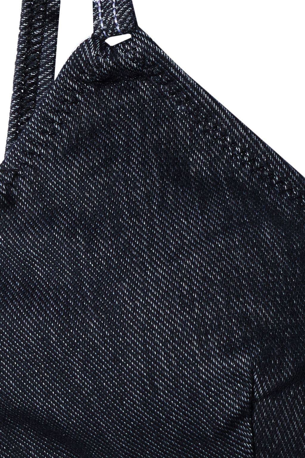SOLID & STRIPED The Lulu stretch-denim triangle bikini top